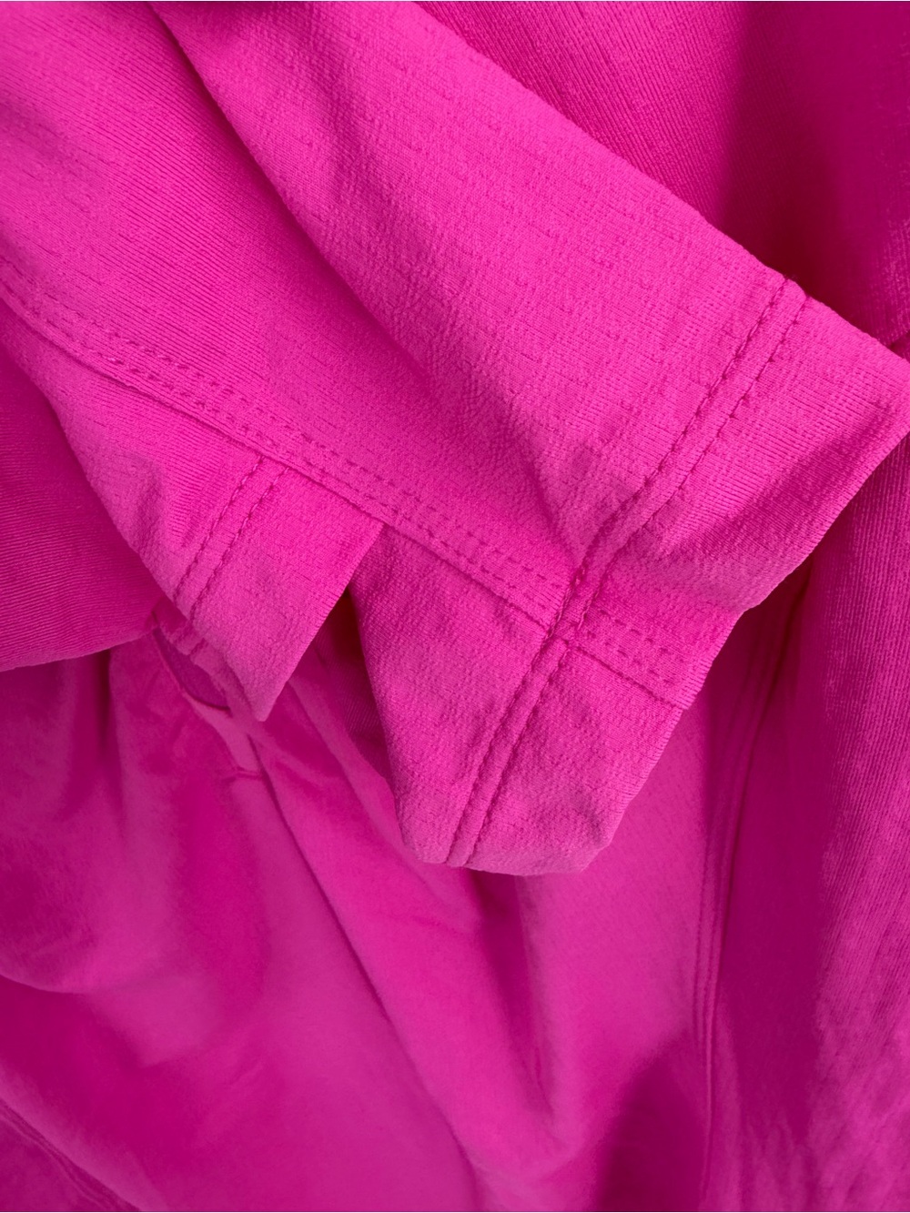 IBKUL hot pink golf rouched long sleeve half zip mock neck top women’s XXL - Picture 4 of 5
